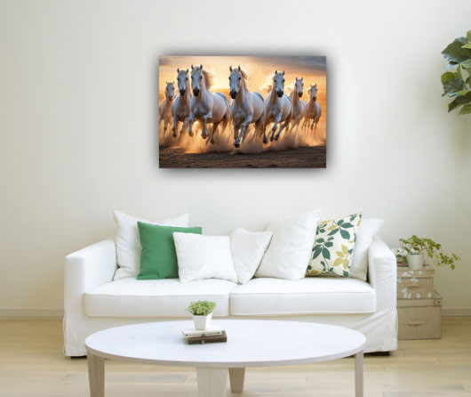7 Auspicious Horses Vastu Painting for Success & Prosperity