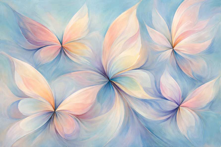 Painting of Abstract Butterfly for Soft Communication and Relationship Harmony
