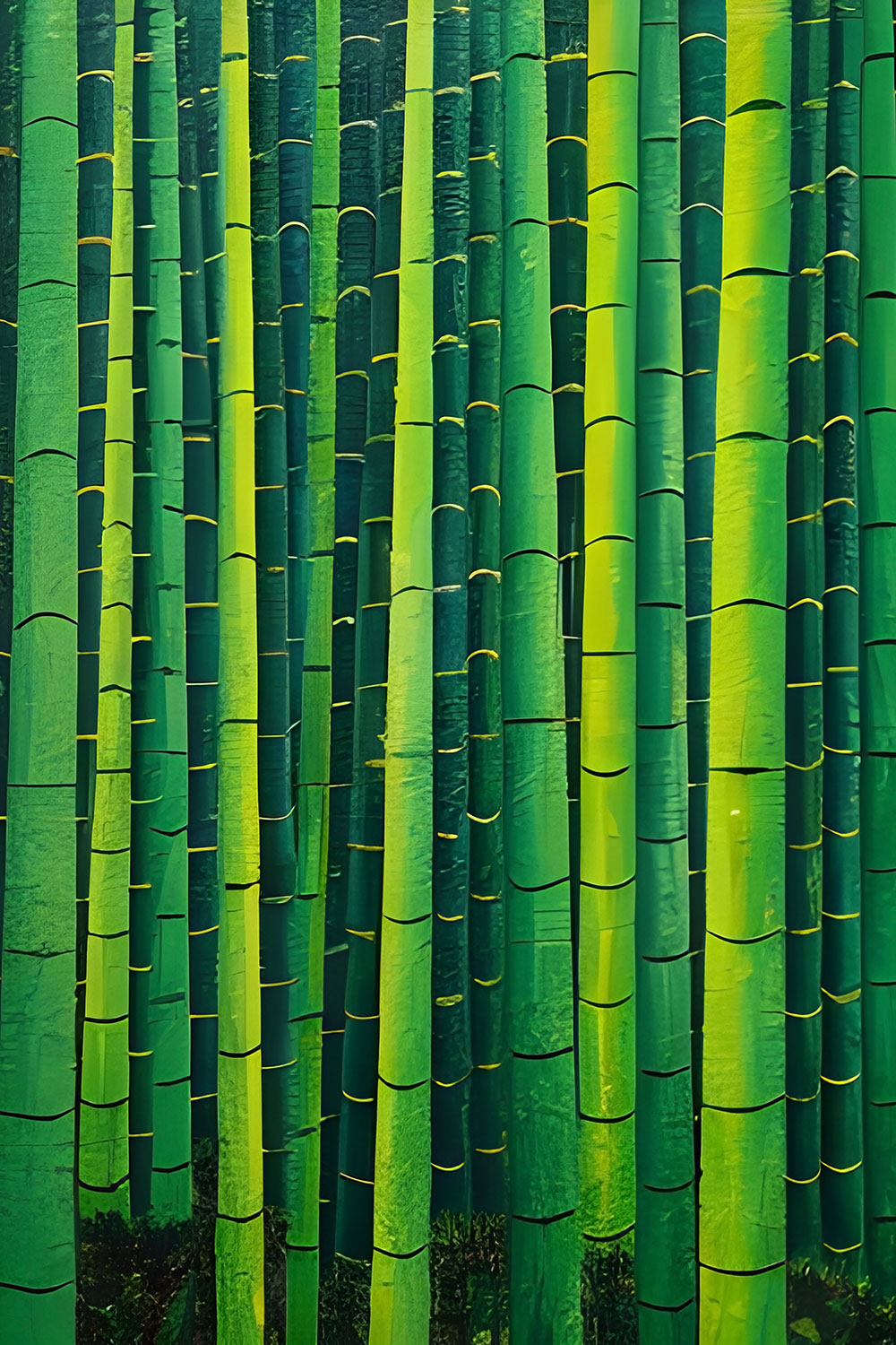 Feng Shui Bamboo Painting