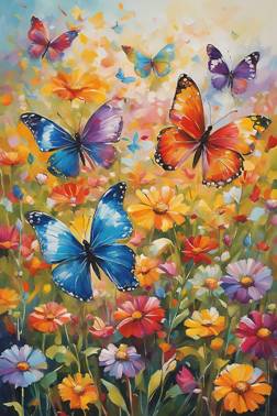 Butterfly Painting Symbol of New Beginning
