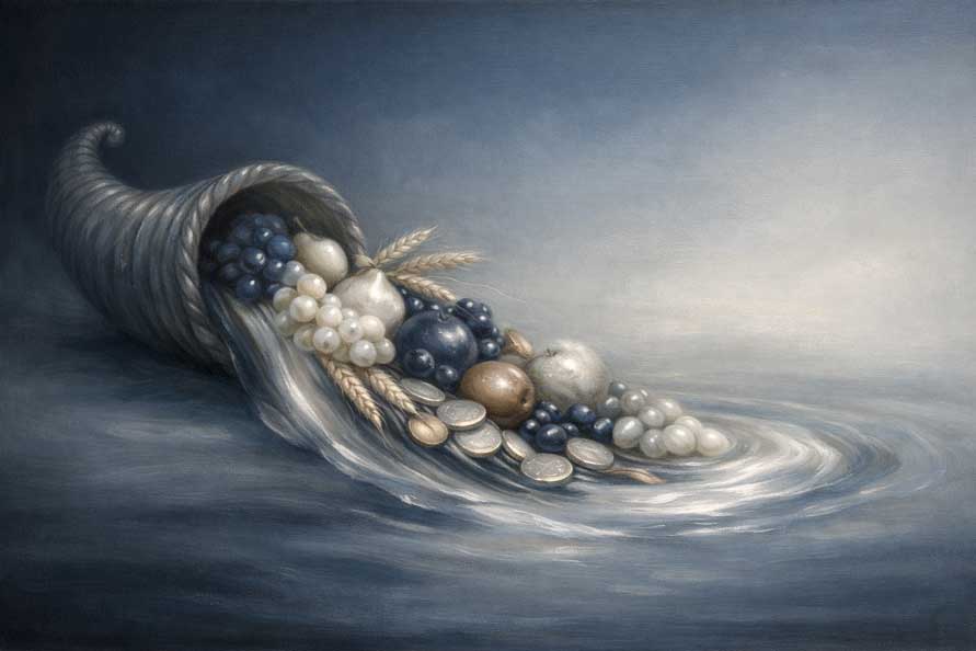 Painting of Cornucopia of Abundance and Prosperity