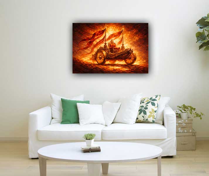 Chariot of Victory Wall Art Symbol of Commanding Authority and Triumph
