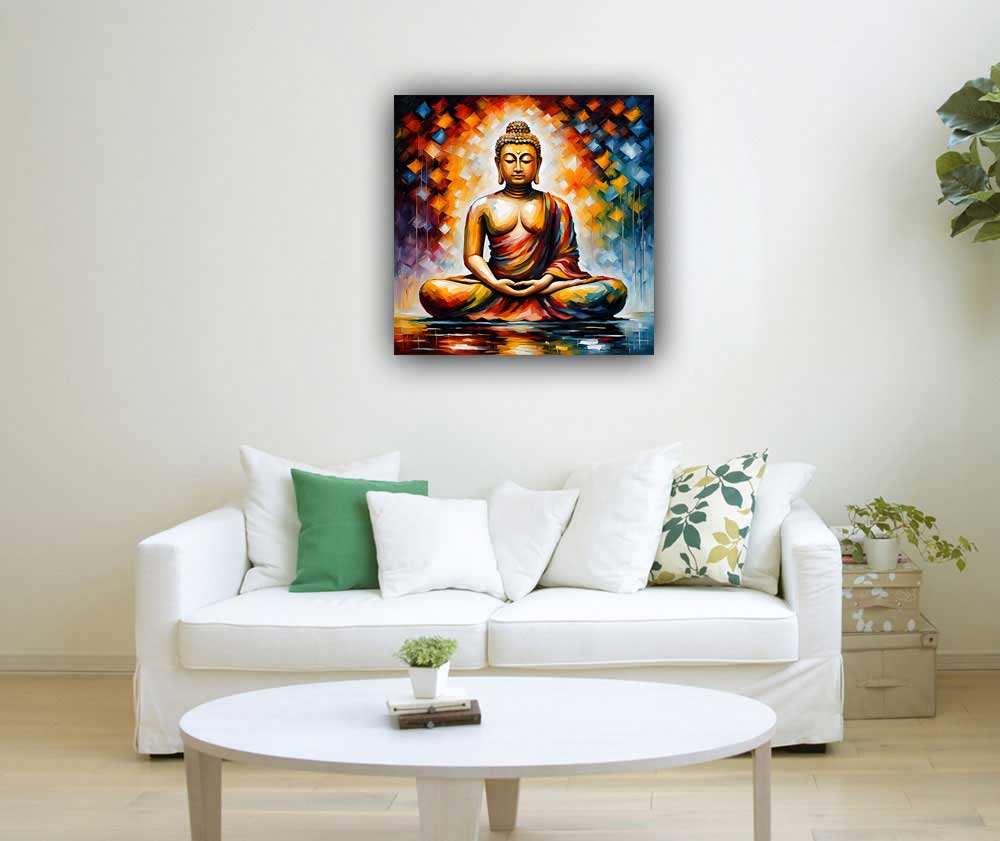 Abstract Buddha Painting