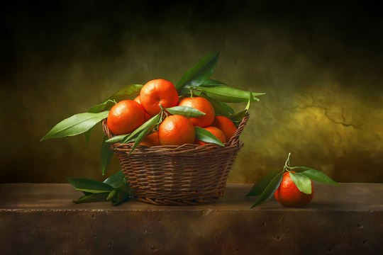 Basket of Fruits Prosperity and Abundance