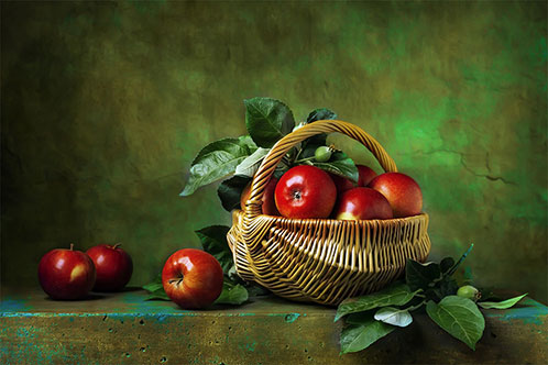 Basket of Fruits Prosperity and Abundance