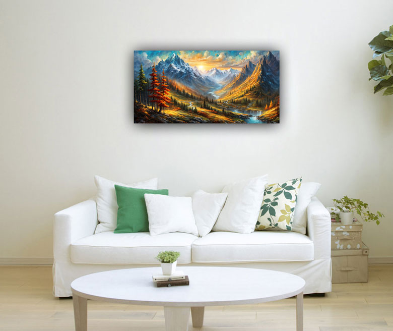 Mountain scenery Painting