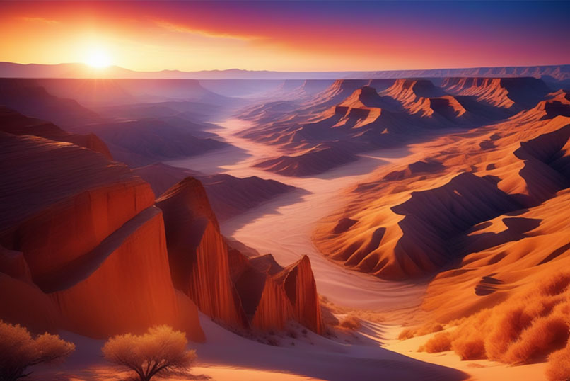 Desert Landscape Passion Symbol