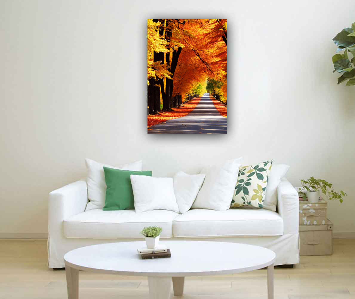 Autumn Landscape Painting Passion Symbol