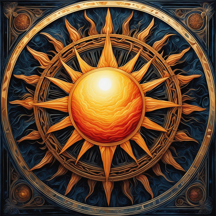 Sun Painting Passion Symbol