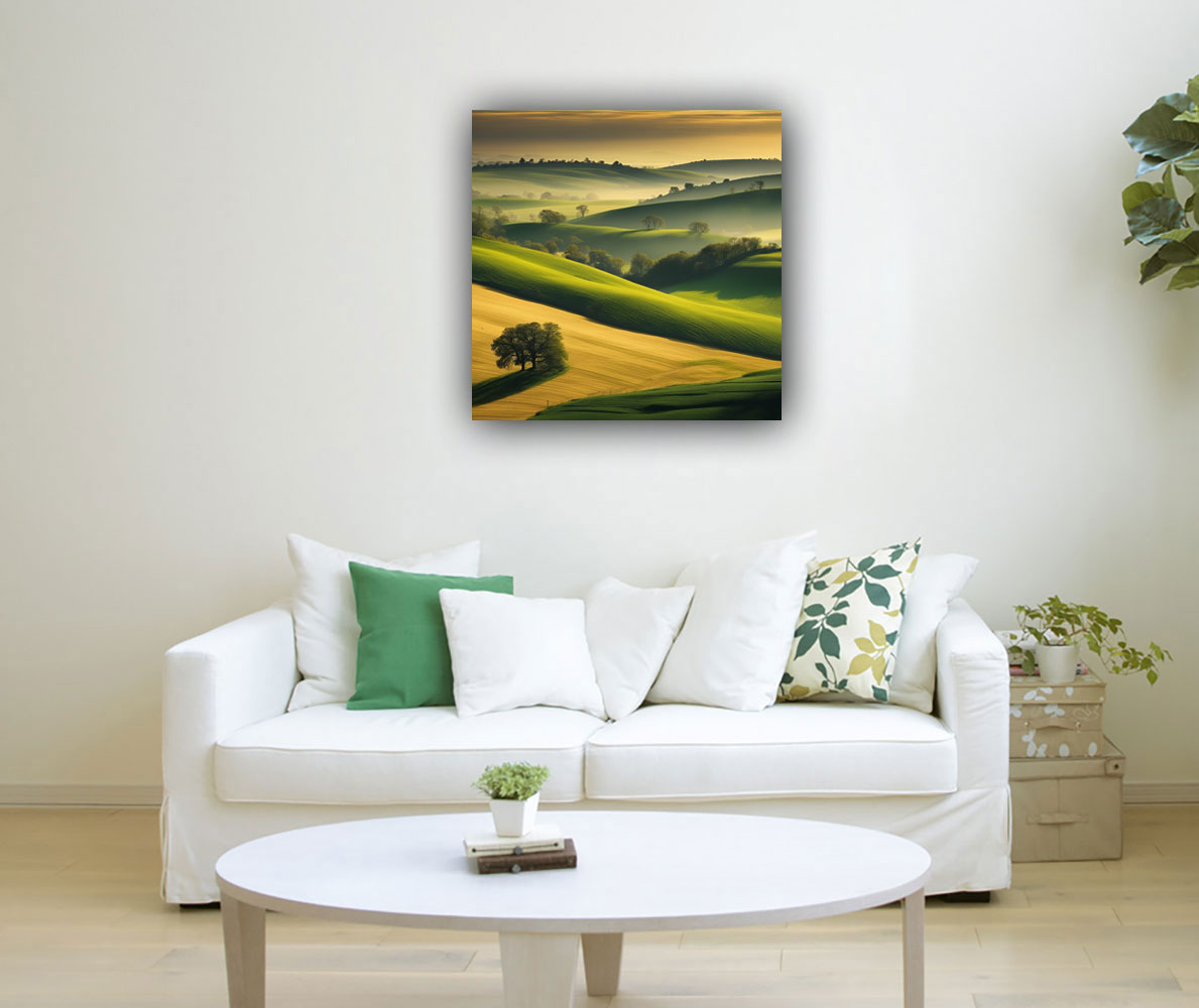 Landscape with Rolling Hills Abundance