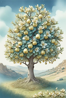 Fruit Laden Trees Prosperity and Growth