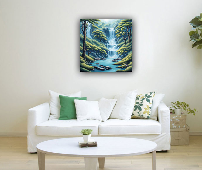 Majestic Waterfall Canvas Art