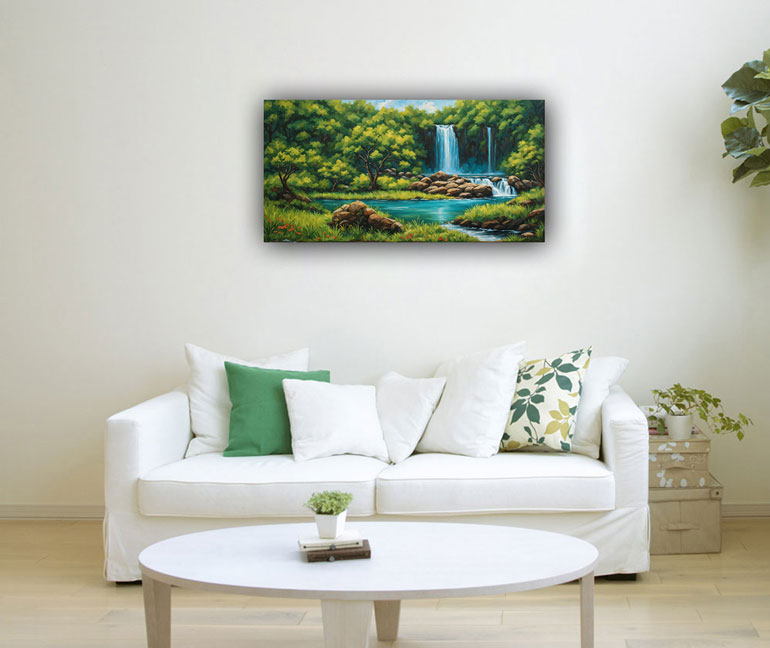 Vastu Waterfall Paintings for Sale