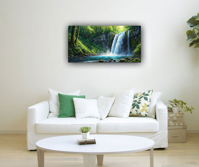 Vastu's Flowing Waterfall Art