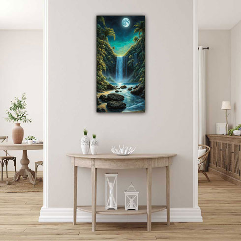 Waterfall Painting for Wealth