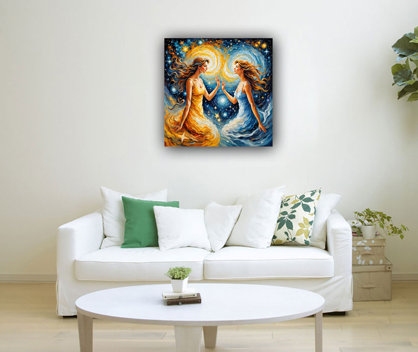 Painting for Gemini Zodiac Sign