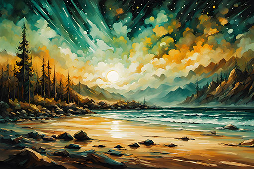 Zen Inspired Scenic landscape For Virgo