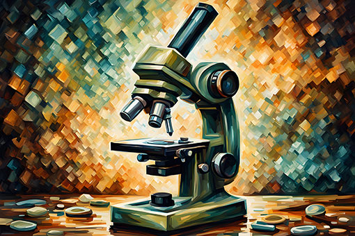 Microsope Symbol For Analytical Virgo