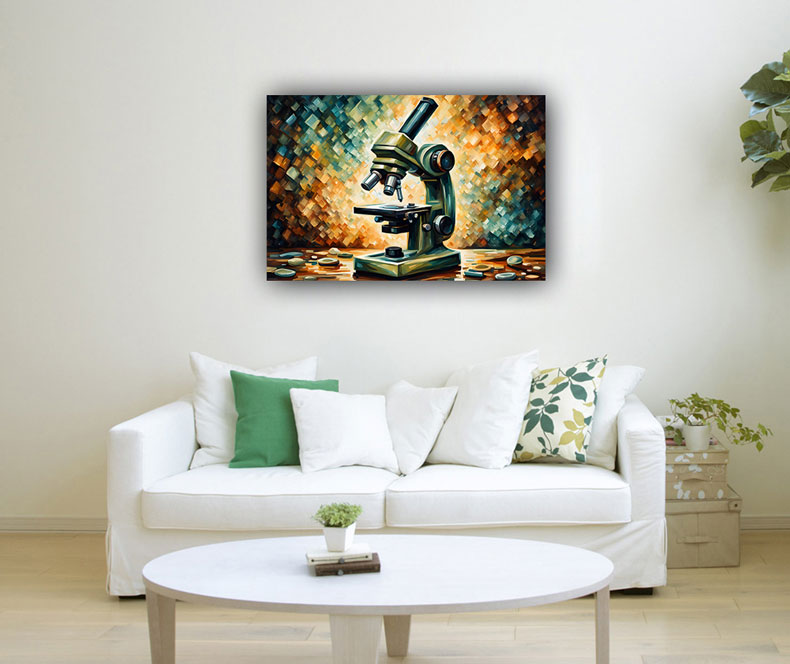 Microsope Symbol For Analytical Virgo