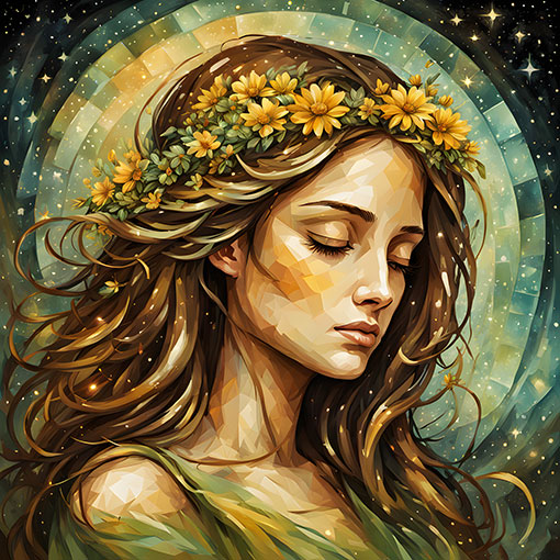  Virgo Symbol Painting