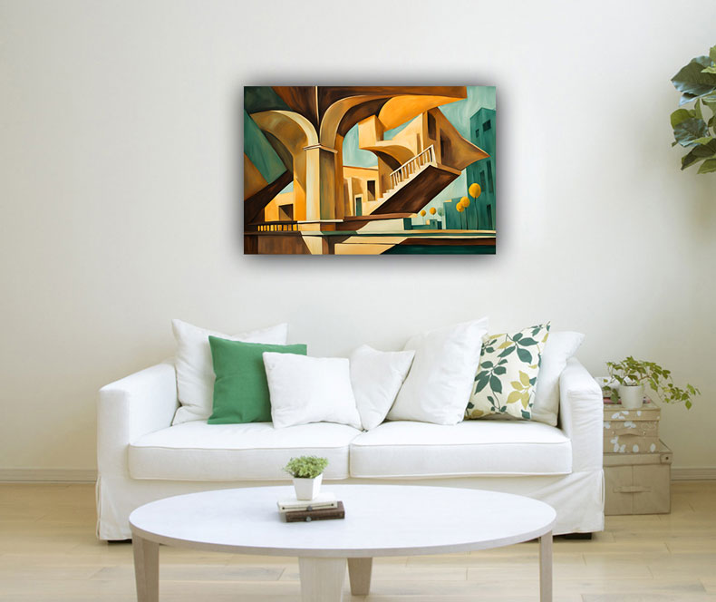 Cityscape Architecture Painting