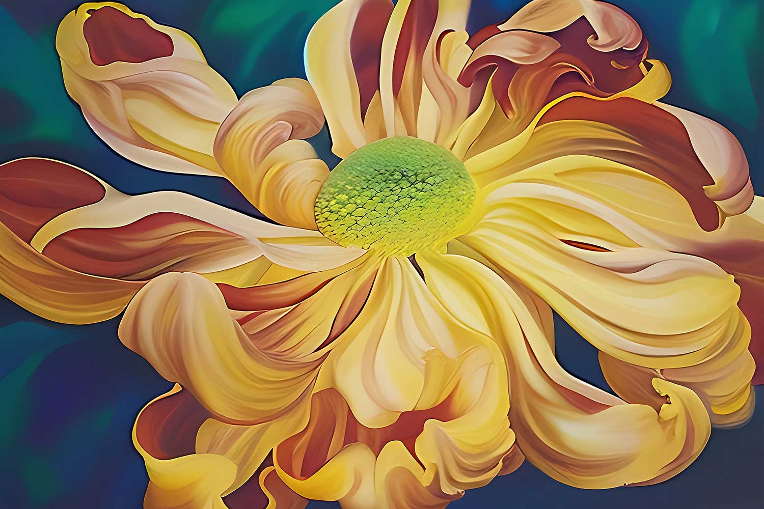 Feng Shui Chrysanthemum  Painting