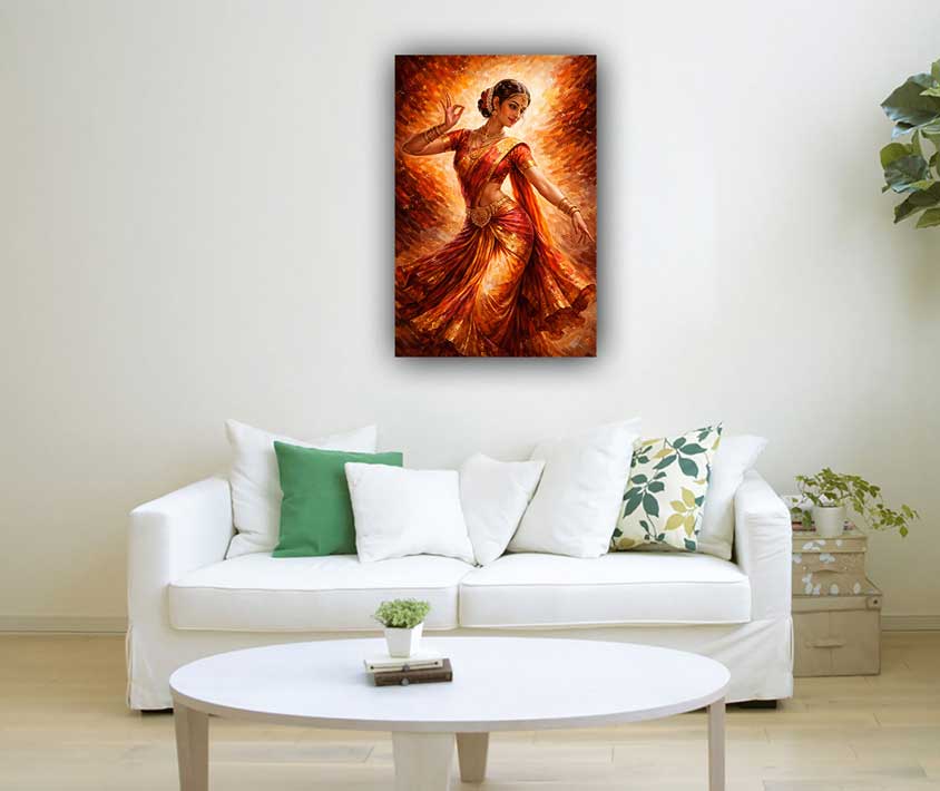 Classical Dancer Wall Art Symbol of Grace, Culture and Artistic Expression