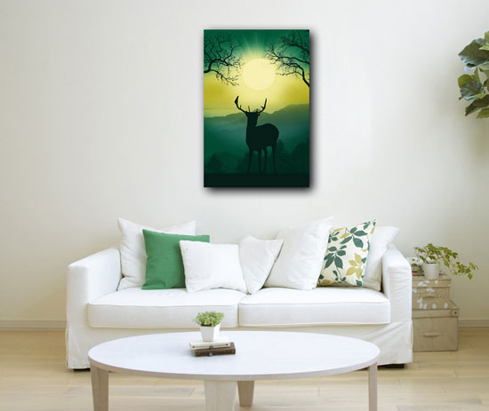Feng Shui Deer Painting