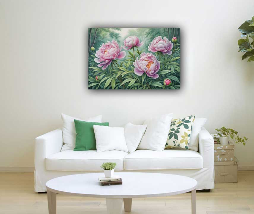 Peony Flower Paintings in Feng Shui Boost Prosperity, Love, and Vitality