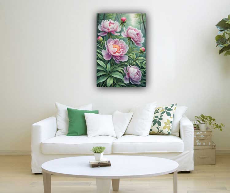 Peony Flower Paintings for Prosperity, Love, and Vitality