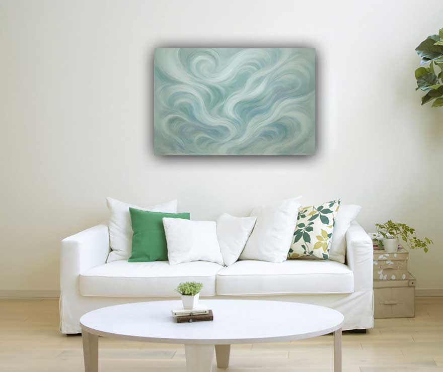 Abstract Wall Art for Healing Energy in East Direction
