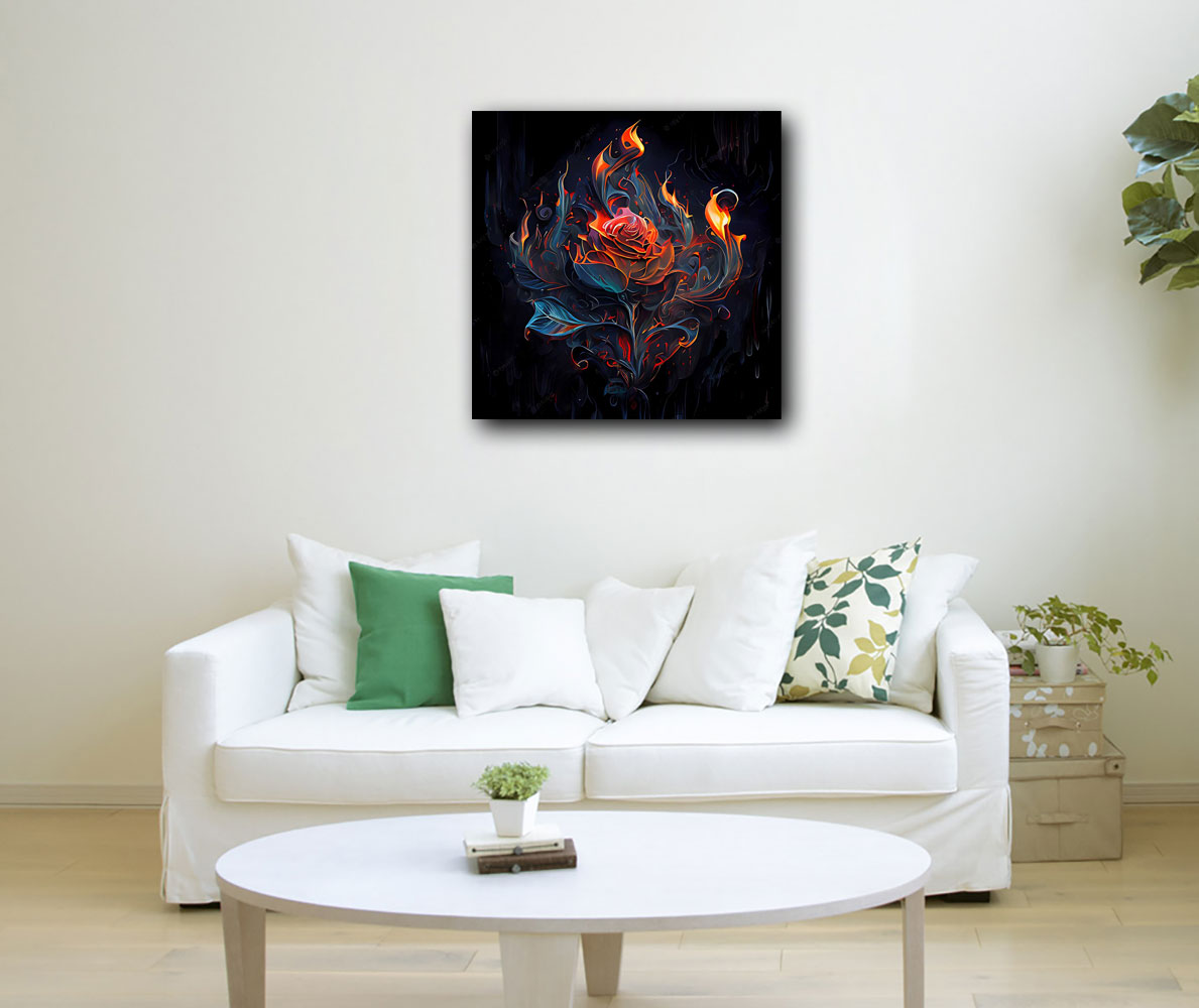 Feng Shui Fire Flower Painting
