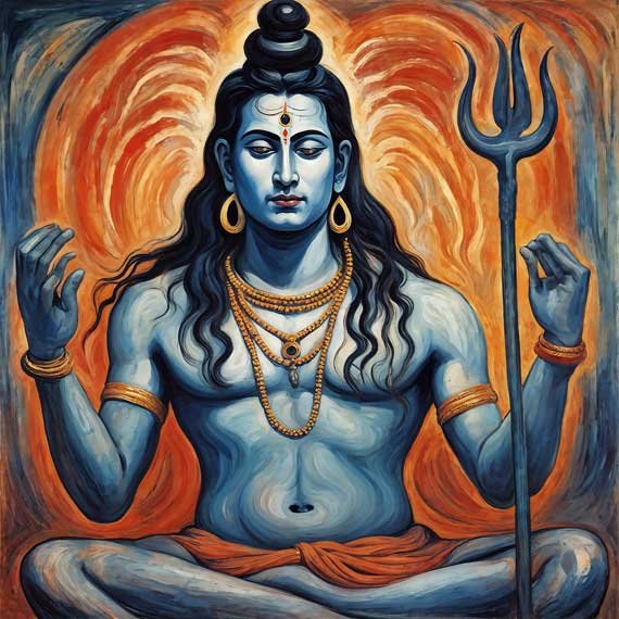 God Shiva Painting