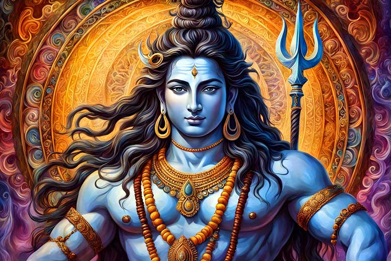 Shiva God Painting