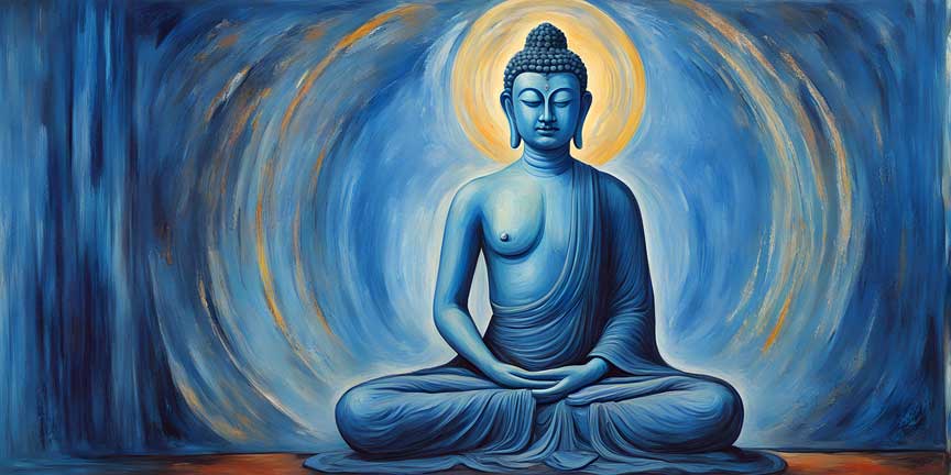 Buddha wall painting for living room