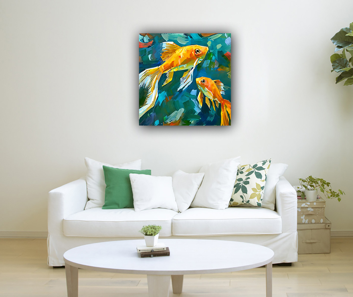 Fengshui Gold Fish Painting