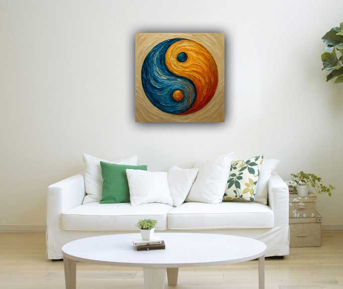 Yin Yang Balance ( Tai Chi)Wall Art for inner balance and peace