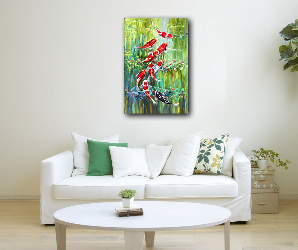  Koi Fish Painting for Career Opportunities and Prosperity
