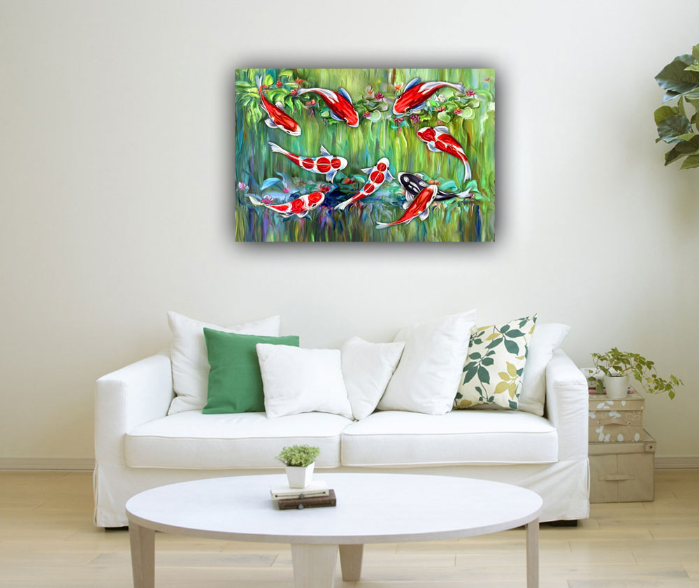 Feng Shui Koi Fish Painting