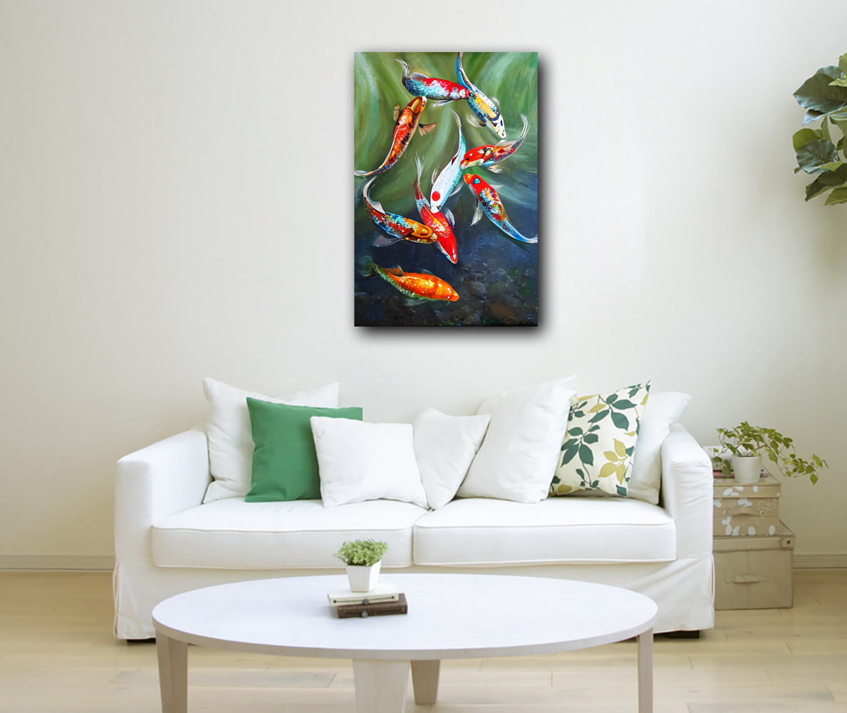Koi Carp Fish Paintig K125