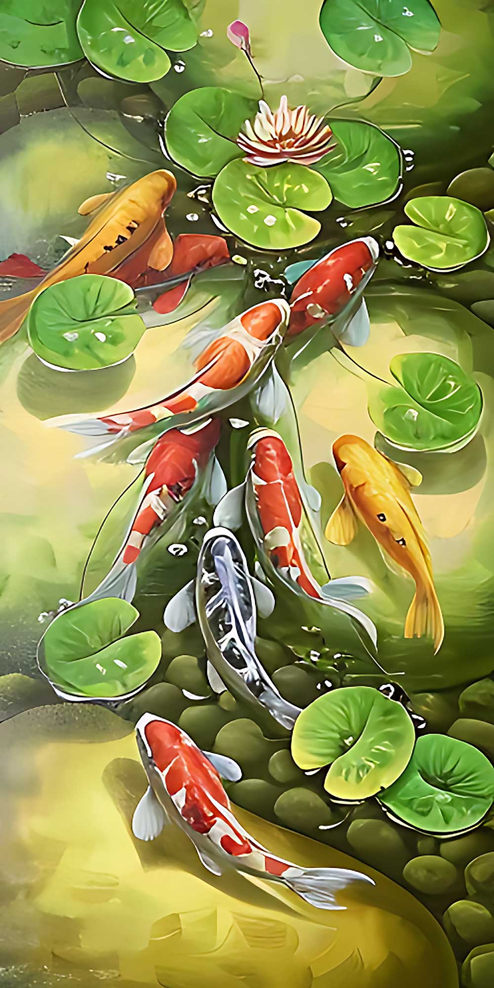Feng Shui Koi Fish Painting