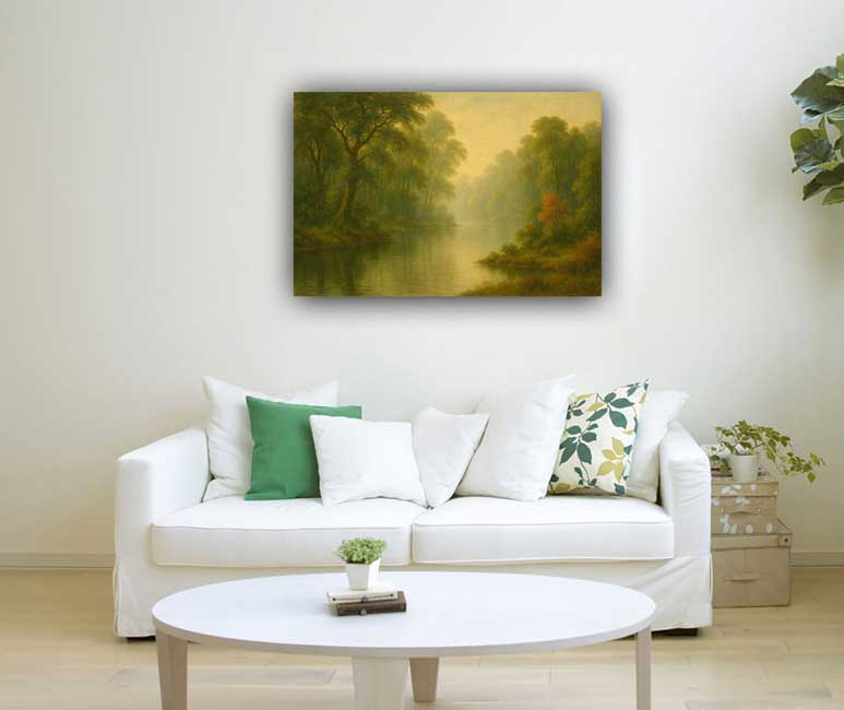 Lake Landscape Painting