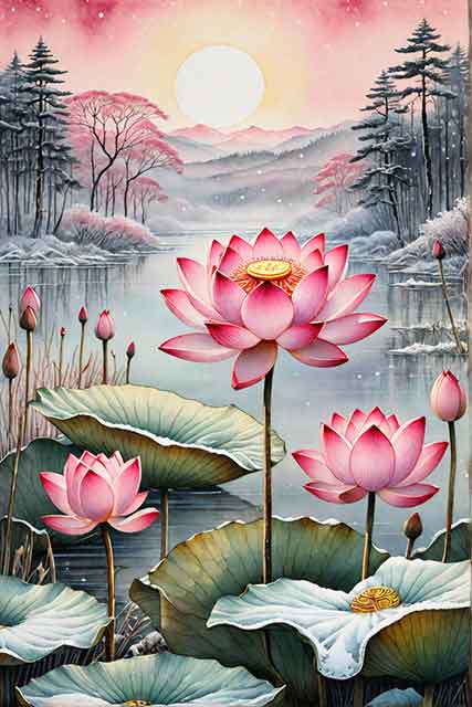 Lotus flower Peace & Meditation Symbol