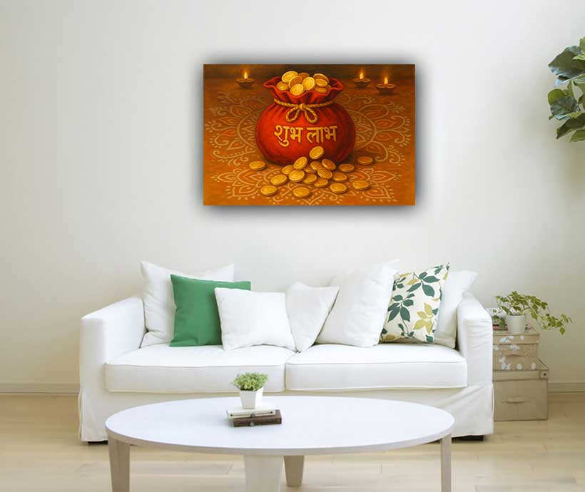 Money Bag Wall Art Symbol of Financial Growth and Wealth