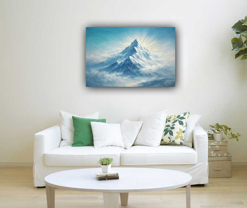 Mountain Peak Wall Art for Clarity of Vision & Higher Perspective