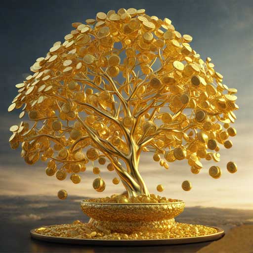 Feng Shui Gold Money Tree