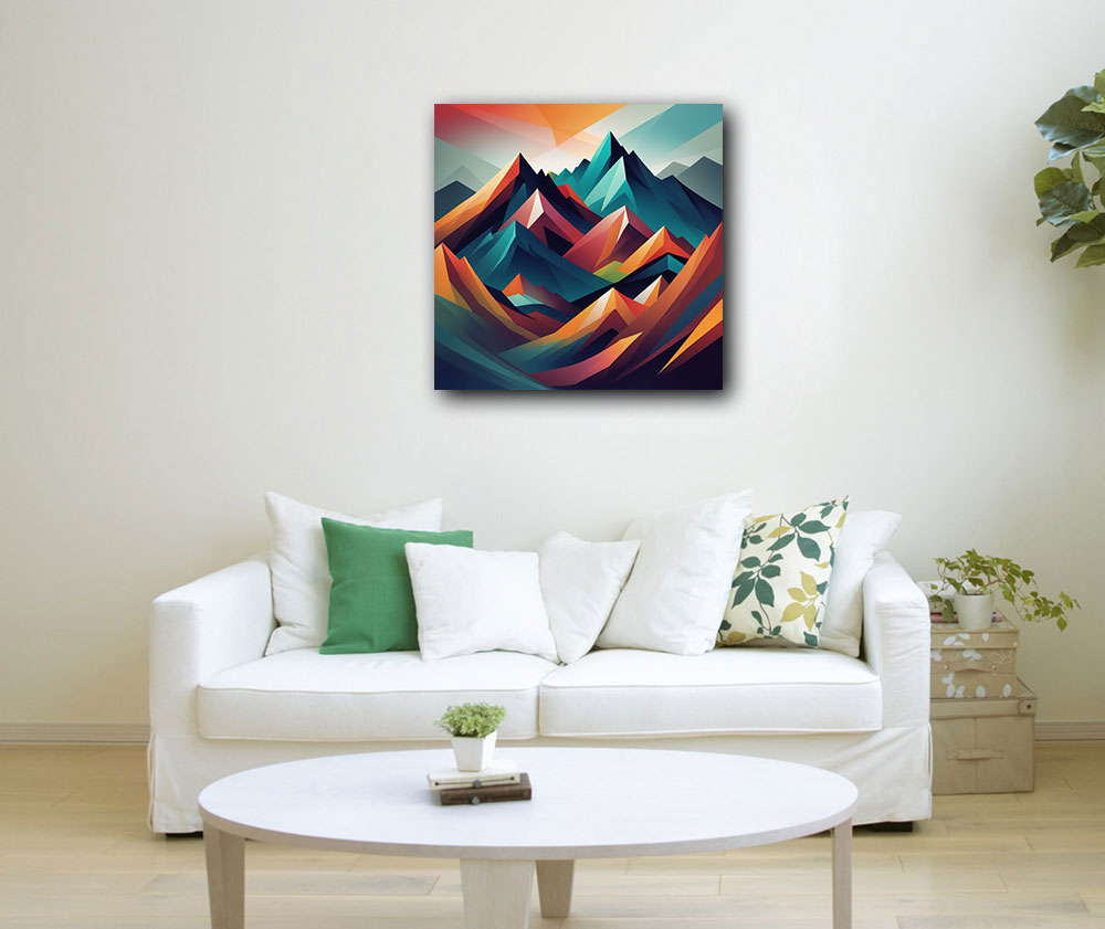 Abstract Mountain Painting M128