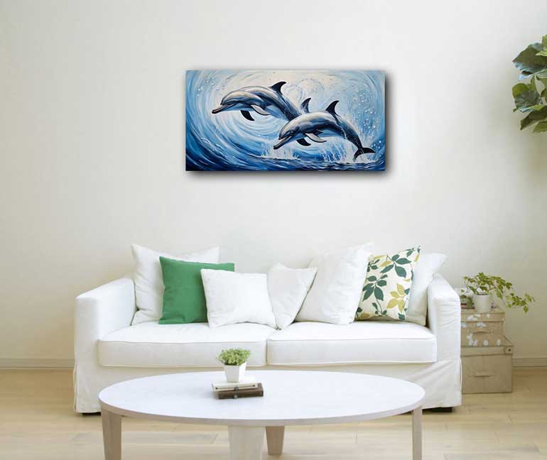 Oceanic Life: Dolphins in Motion