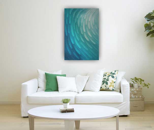 Abstract Rain Painting for Renewal and Financial Clarity