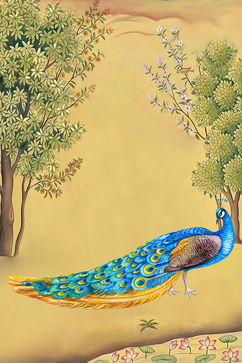 Feng Shui Peacock Painting